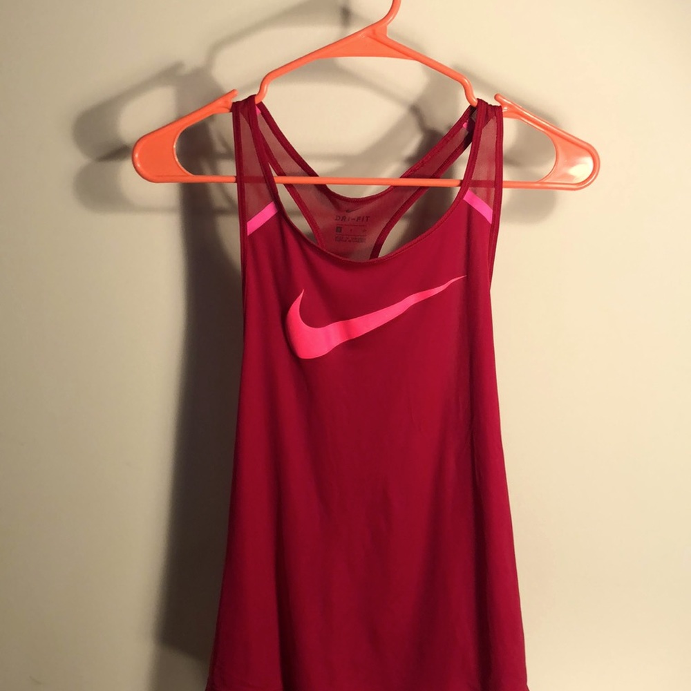 Nike Dri Fit mesh swoosh training tank top